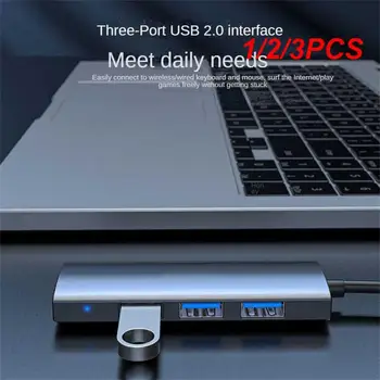 1/2/3KS USB HUB 3 0 4 Porty USB 3.0 Adapter 5Gbps Vysokej Rýchlosti Multi USB-C Splitter pre Macbook PC Príslušenstvo tipo c