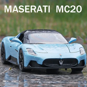 1:22 Maserati MC20 Supercar Zliatiny Model Auta, S Vytiahnuť Späť Zvuk, Svetlo Deti Darček Kolekcie Diecast Toy Model