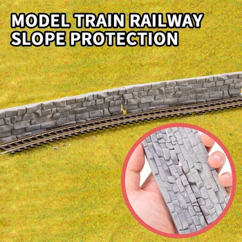 1:87 HO Meradle Simulácia Svahu Ochrany Kamenné múry Model Budovy Vlak Železničnej Scény Rozloženie Príslušenstvo Diorama Súpravy