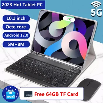 10.1 Palcový Tablet Nový Android 12.0 Bluetooth 4G Siete tablet 4G+64GB+Zadarmo 64 GB TF Karty WiFi Tablet Tablet PC Dual SIM Tablet Pc
