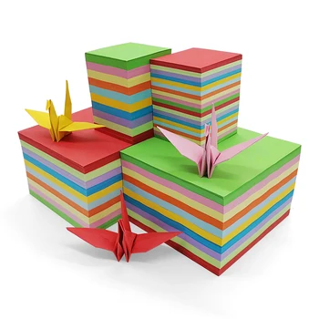 10 farieb, Farebné Origami Žeriavov Papiera DIY Ručný Papier Kvety Skladanie Origami Papier na Scrapbooking Dekor Vzor Papiera Remeslá
