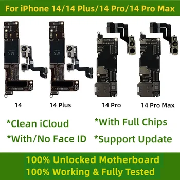 100% Odomknutý Pre iPhone 14 Pro Max Plus Doska S Tvárou ID Zadarmo Čisté iCloud Doske Logiky Rada Dobré Testované Doska