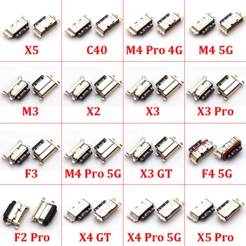 10Pcs Nový USB Nabíjací Port Konektor Dock Poplatok Flex Kábel Pre Xiao Mi Poco F1 F2 Pro M3 F3 X3 NFC X3 Pro Nabíjací Port