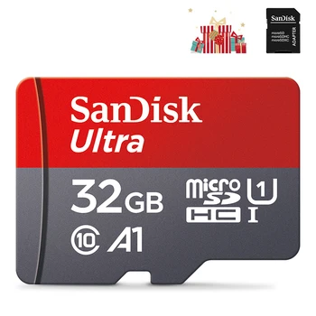 10PCS Pôvodné 32G Pamäťová Karta 32 GB Ultra A1 microSDXC 120MB/s UHS-I Class10 flash micro SD Karta + Adaptér