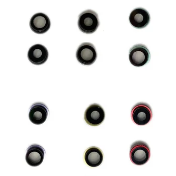 10Pcs/veľa Biela/Čierna/Červená/Žltá/Zelená/Fialová Farba Zadné zadný Objektív Fotoaparátu Rám, Kryt pre Apple iPhone 11