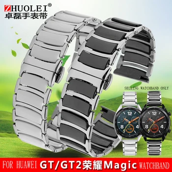 16 mm 18 mm 20 mm 22 mm pre Huawei sledovať GT / GT2 sledujte universal watch2pro slávu magic keramické hodinky s oceľovým band