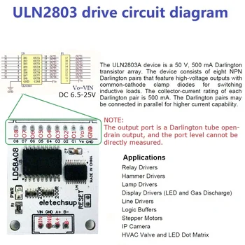 1PCS 8CH RS485, aby PWM Výstup Darlington Tranzistor Ovládač Modul Multifunkčné UROBIŤ Rada pre Viacvrstvové Signálne Svetlá Upozornenie