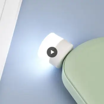 1PCS LED Lampa Mini Nočné Svetlo USB Konektor Žiarivka Power Bank Nabíjanie USB Kniha Svetlá Malé Okrúhle Čítanie Ochrana Očí Lampy