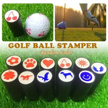 1Pcs Stálofarebné Quick-dry Golf Loptu Pečiatka Stamper Dlhotrvajúci Golf Ball Marker Dojem, Tesnenie Golf Club Darček Golfista Suvenír