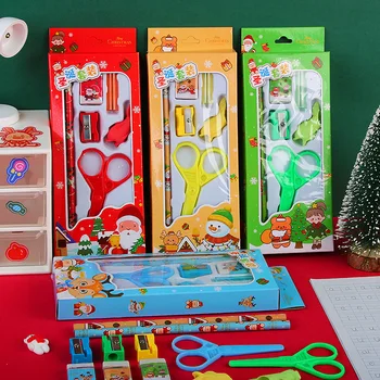 1Sets 6 In1 Vianočné Grafické efekty Nastaviť Študentov Základných Škôl Darček Box Set detský Vianočný Darček Cenu