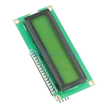 1X LCD1602+I2C LCD 1602 modul Žltá obrazovke IIC/I2C LCD1602 Adaptér pre dosku arduino