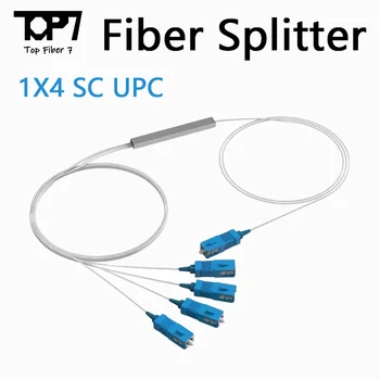 1x4 SC UPC 0,9 mm PLC Splitter Optických SC 1 X 4 Mini Oceľové rúry Typ Vlákniny Opitc Splitter Micro-Uzavretý Splitter