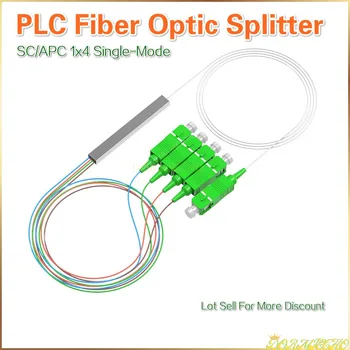 1X4 Single Mode SC/APC 0,9 mm Mini Ocele 1*4 Vlákna Planárne Lightwave Okruhu Konektor 5/10/20Pcs Veľa Optický Splitter PLC