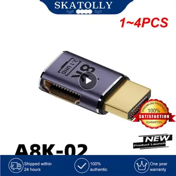 1~4PCS kompatibilný s HDMI Samec Na HDMI kompatibilné Žena Adaptér 90 Stupňov 270-Stupňový Uhol Extender Kábel Converter pre HDTV