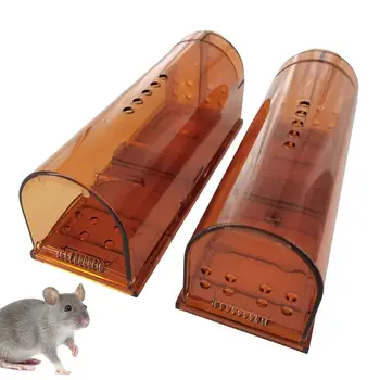 2 KS Bezpečné Firma Humánne Opakovane Hlodavce Pasca Domácnosti Myši Catcher Smart pasca na myši Pre Indoor Outdoor Záhrada