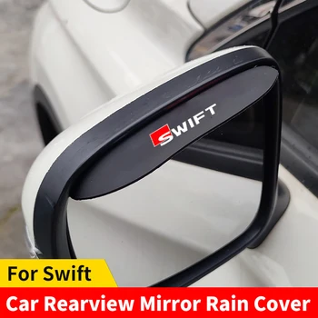 2 ks Pre Suzuki Swift Auto Spätné Zrkadlo Dažďový Obočie Silikónové Dážď Štít Spätne Zrkadlo Svetlo Štít Slnečný A Daždivé