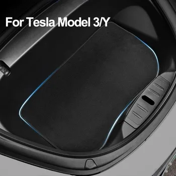 2017-2023 Prednej strane Kufra Mat Pad pre Tesla 3 Model Y Úložný Box protišmykové Rohože protiprachová Hrnú Textílie Flanelové Linkovej lodnej prepravy Nákladu