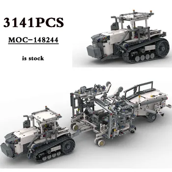 2023 Nové MOC-148244 MT s Osiva Eagle Sejací Stroj Model Traktora Modulárny Hračka 3141PCS stavebným Hračka Narodeniny DIY Darček