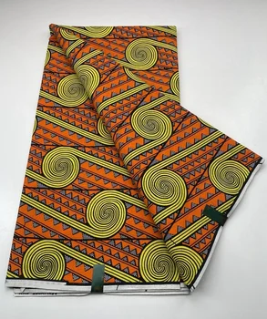 2023 Nové Módne Afriky Vosk Tkanina 100% Bavlna Nigéria Ankara Textílie Blok Vytlačí Batik Tissus Pagne Kvalitné Šitie Handričkou