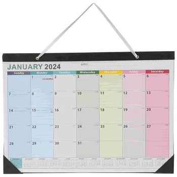 2024 nástenný Kalendár Mesiac Mesačný Otočiť Stránku do Zoznamu 2023-2024 Papier Domov Zavesenie