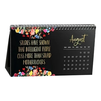 2024 nástenný Kalendár pre Unavenú-Zadok Ženy,Zábavné Mesačný Kalendár,Ručné Home Office Stolový Kalendár,Biely Slon Gag Darček