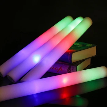 25pcs RGB LED Žiara Palice, Hromadné Farebné Penové Stick Fandiť Trubice Tmavé Svetlo pre Narodeniny, Svadby, Party Prípade Dodávky Koncert Prop