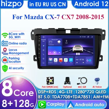 2din Android Autoradio pre MAZDA CX-7 CX7 CX 7 2008 -2015 Auto Rádio Multimediálny Prehrávač Videa GPS Navi Vedúci Jednotky Carplay 4G Stereo