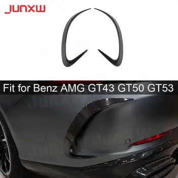 2KS/SET Suché Uhlíkových Vlákien Zadný Nárazník batožinového priestoru Air Vent Výbava Štiepačky Pre Benz AMG GT43 GT50 GT53 2019 2020 Canard Spojler FRP