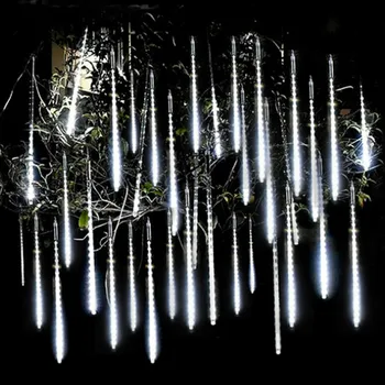 30/50 cm LED meteorický dážď Dážď Svetlá Nepremokavé Pádu Raindrop Víla String Svetlo na Vianoce Dovolenku Stranou, Terasa, Dekor Nové