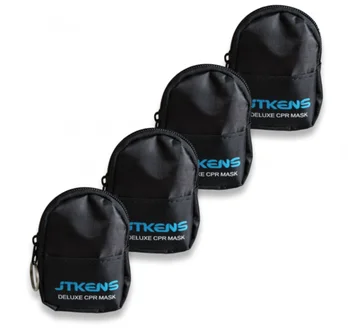 5 ks CPR Masku na Tvár S jednosmerný Ventil, Rukavice a Obrúsky Keychain CPR Školenia