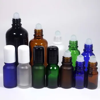 5ml~100 ml matné a lesklé esenciálny olej fľaše, modrá,zelená,hnedá,pearl white sklenené fľaše s čiernej a bielej spp