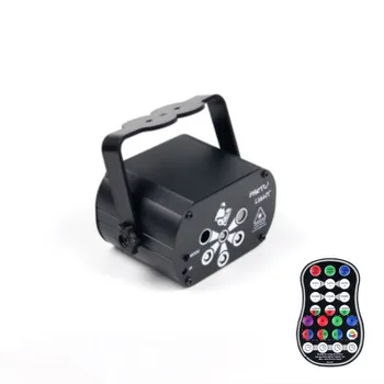 6 oči RGB UV Laserom Sen Aurora 120 Vzory Projektor DJ, Disco Svetlo Strany RGB LED Bar Tanečnej Miestnosti Narodeniny Fáze Účinok USB