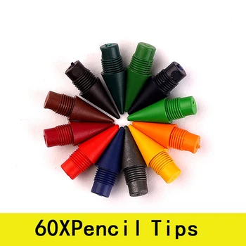 60Pcs Farebné Ceruzky Pre Ceruzky Inkless Ceruzka Tipy Inkless Ceruzka Náplň Hlavy Dodávky Nib Písanie Ceruzkou 
