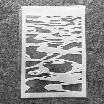 A4 29 cm Ľadovca DIY Vrstvenie Blany Nástenné Maľby Zápisník Sfarbenie Razba Album Dekoratívne Šablóny