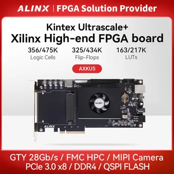 ALINX AXKU5 Xilinx Kintex UltraScale+ pomocou fpga Vývoj doska Hodnotenie Tabule a Súpravy PCIE3.0 GTY XCKU5P