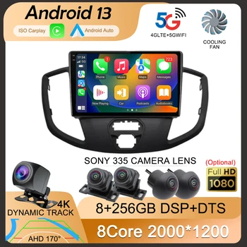 Android 13 Auto Carplay Na Ford Transit do roku 2015 - 2018 Auto Rádio Multimediálny Prehrávač Videa Navigácie GPS Stereo 360 Kamera WIFI+4G