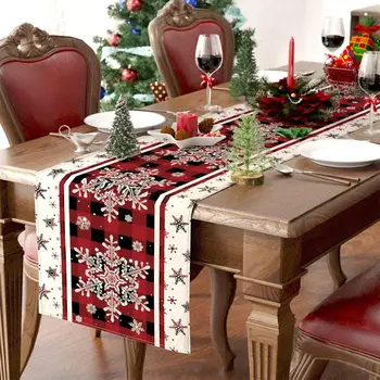 Anonymný Gnome Snehuliak, Vianočný Stôl Runner Vytlačené Jedálenský Stôl Dekorácie Stola Vlajka Navidad Noel Darček Veselé Vianoce