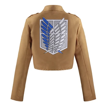 Ataque sk Titán chaqueta Shingeki no chaqueta Kyojin legión Cosplay Eren Levi Mikasa chaqueta de disfraz Cosplay S-XXL