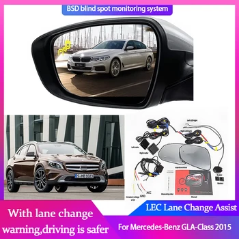 Auto Blind Spot Zrkadlo Radarový Systém Detekcie pre Mercedes-Benz GLA-Trieda 2015 BSD BSA BSM Mikrovlnná Monitor Radarové Detektory