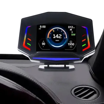 Auto Head Up Display Head-up Displej Pre čelného skla GPS Digitálny Rýchlomer na Rýchlosti Alarm Unavený Jazdy Upozornenie Sklo