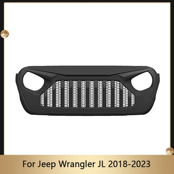 Auto Prednej Mriežky Pre Jeep Wrangler JL 2018-2023 Auto Nárazníka Gril Oka Vložiť Náhradný Kryt Hornej Strede Mriežky