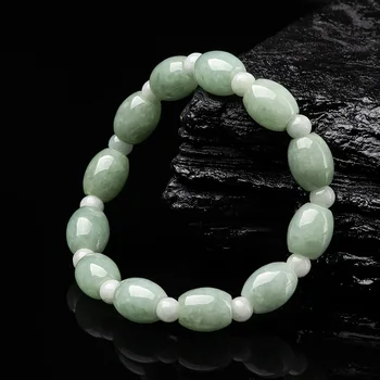 Barmská Jade Náramky Ženy, Darčeky Emerald Drahokam Šperky Zelená Luxusné Korálkové Prírodné Jadeite Darček Módne Drahé Kamene