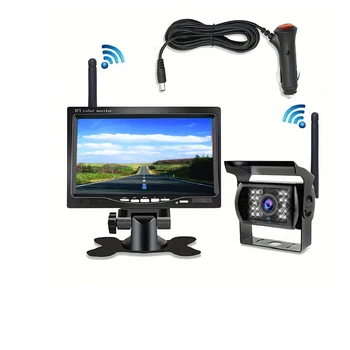 Bileeko Dual Bezdrôtové Zálohovanie kamerou na Nočné Videnie Systém zadné view monitor pre RV Truck