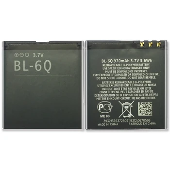 BL-6Q BL 6Q BL6Q Náhradné Batérie pre Nokia 6700 Klasický, 6700C s Sledovať Kód