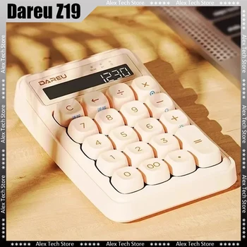 Dareu Z19 Bezdrôtový Mechanické Klávesnice Numerická Mini Klávesnica Kalkulačka 2 V 1, Bluetooth Vlastné Herné Klávesnice Ergonómia Notebook
