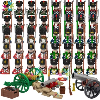 Deti Hračky Napoleonských Vojen Stavebné Bloky WW2 Vojakov Mini Akčné Figúrky Pruskej Pechoty, Hračky Pre Chlapcov, Vianočné Darčeky