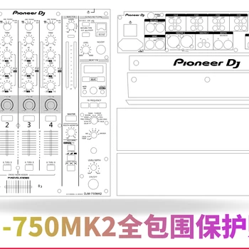 DJM750MK2 mixér diskov, film, PC dovezené ochrany nálepky panel nový spot