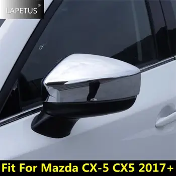 Dvere Spätné Zrkadlo DecorProtector Shell Kryt Bývanie Výbava Pre Mazda CX-5 2017 - 2023 Auto Príslušenstvo Uhlíkových Vlákien / Chrome