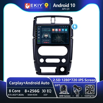 EKIY T8 Na Suzuki Jimny 2007 - 2012 Android autorádia Carplay Auto Inteligentný Multimediálny Prehrávač, Navigácia GPS 2Din DVD, Stereo