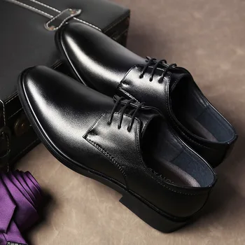 Formálne Kožené Topánky pre Mužov, Svadobné Topánky Mužov Business Bežné Mužov Obuvi Módne Sapatos Formais Masculinos Chaussures Pour Hommes